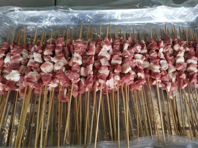 500克宁夏盐池滩羊肉串 生鲜牛 羊 肉串 烧烤食材肉串批发含运费图5
