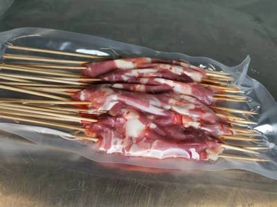 500克宁夏盐池滩羊肉串 生鲜牛 羊 肉串 烧烤食材肉串批发含运费图4