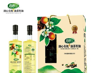 江西油茶基地供应有机山茶油食用植物油750ML*2健康绿色礼盒装图3