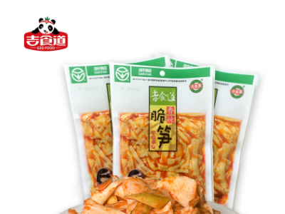 吉食道厂家直销笋干方便速食超市餐饮小吃香辣笋片下饭菜108g包邮图3