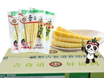 吉食道厂家直销土特产四川竹笋超市餐饮小吃辣味泡椒笋尖80g包邮图4