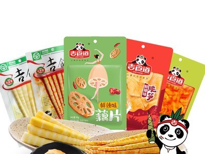吉食道工厂直发四川特产小零食泡椒笋尖笋片 辣味金针菇藕片包邮图5