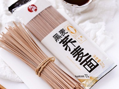 日式黑麦荞麦面0脂肪乔麦面脱减卡低钠盐粗粮快煮挂面冷面凉面纯图5