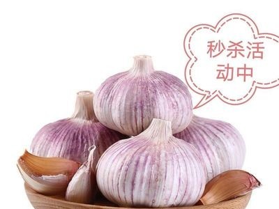 2021新干蒜紫皮大蒜河南一件代发批发蒜苗35斤产地蒜头直发全国图3