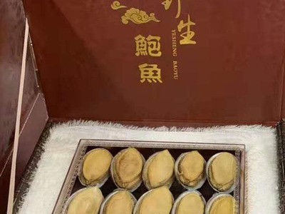 厂货现货批发支持代发淡干海参鲍鱼海鲜礼盒10头冻干鲍鱼礼盒装图1