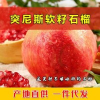 四川会理突尼斯软籽石榴大凉山大红石榴不吐籽当季水果新鲜采摘