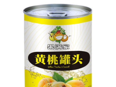 【果满家】新鲜糖水黄桃罐头425g/瓶装水果罐头源头厂家支持代工图5