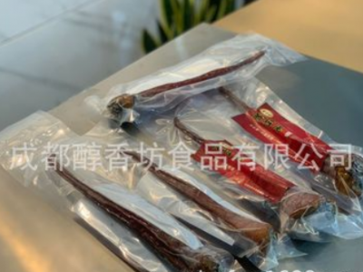 四川特产 醇香坊 腌腊猪尾巴 500g 精猪尾 柴火烟熏 可定制 OEM图5