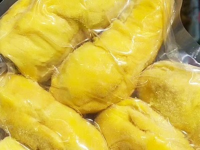 日期新鲜冷冻榴莲果肉 香甜软糯 1-5斤透明包装冷冻榴莲果肉图2