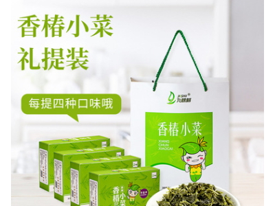 九棵树香椿小菜腌制拌饭拌面下饭菜开袋即食礼提装4盒x5袋x60g图2