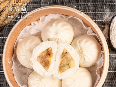 营养早餐鲜肉包 冷冻半成品面点肉馅包子 商用早茶点心面食品批发图3