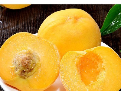 山东金皇后黄桃3/4.5斤蒙阴黄桃水果新鲜毛脆桃整箱一件代发图2