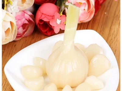 500g/袋 甜糖蒜腌泡大蒜头自制农家冰糖蒜瓣下饭菜咸菜泡菜图2