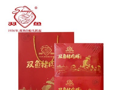 双鱼牌草堂香猪肉脯礼盒720g靖江特产小包装猪肉干片图2