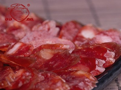 老字号靖江特产双鱼牌优级香肠500g广式香肠非即食酒曲腊肠批发图5