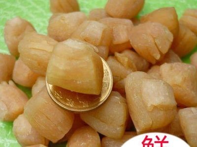 北海特产海产品食用海鲜生晒淡干贝边肉干货丁瑶柱大号一斤图2