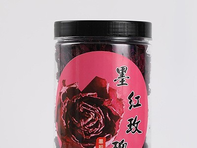 云南特产墨红玫瑰花茶半开全开花冠冻干墨红玫瑰批发代发OEM贴牌图4