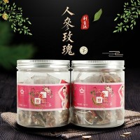 人参玫瑰茶 厂家批发50g瓶装人参枸杞玫瑰茶长白山滋补玫瑰花茶