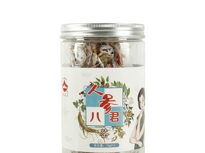 人参八君茶罐装独立小包装100g*10袋上班族冲泡方便罐装长白山产图5