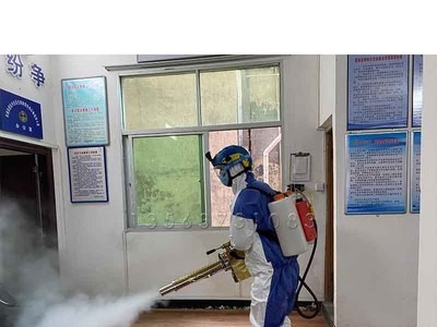 商场工厂消毒机 背负式喷雾设备小区打药消毒机消毒喷雾机弥雾机图2