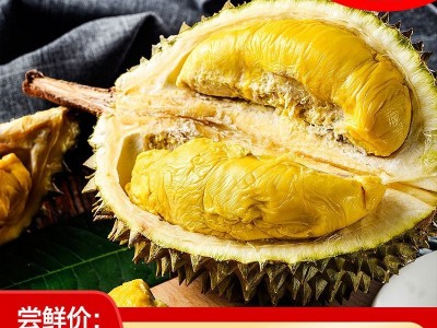 马来西亚猫山王榴莲D197树上熟带壳液氮冷冻进口榴莲一件代发图2