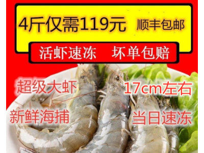 鲜虾海捕大虾冷冻海虾批发中秋礼包基围虾对虾青虾白虾海鲜水产品图2