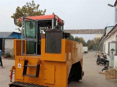 2400型液压自走式履带翻抛机 猪粪养殖场发酵翻堆机 有机肥翻抛机图2