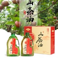 批发江西山茶油1.5L×2瓶礼盒装食用植物茶籽油
