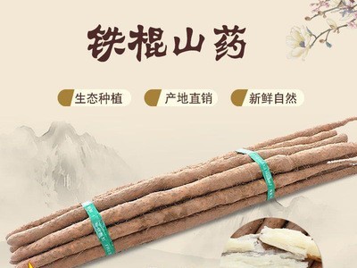 新鲜铁棍山药淮山小白嘴白山药 5斤装 口感软糯美味图3