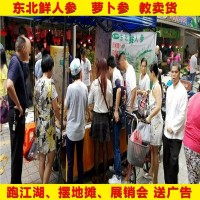 东北鲜人参沙参 跑江湖地摊新鲜人参批发 萝卜参