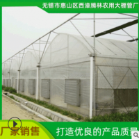 【连体大棚】可定制塑料薄膜养殖大棚 农业花卉热镀锌管连体大棚