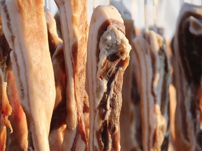 庐香腊味 咸肉腊肉 腌肉 非烟熏 土猪肉制作 酒店食材 道地徽菜图2