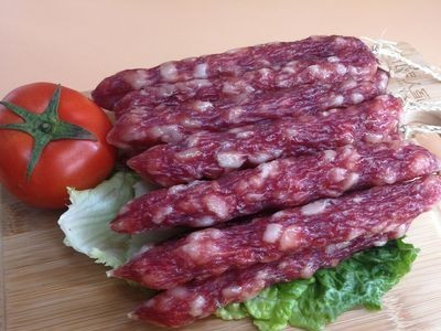 德食广式香肠切肉腊肠广味广东腊味 送礼特产腊肠大粒肠 10斤一箱图3