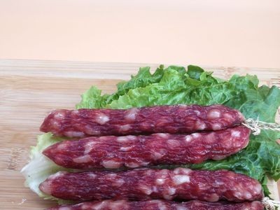 德食广式香肠切肉腊肠广味广东腊味 送礼特产腊肠大粒肠 10斤一箱图2