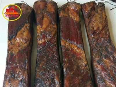 厂家直供散装柴火烟熏五花腊肉 农家土猪腊五花肉 湖南特产大块肉图5