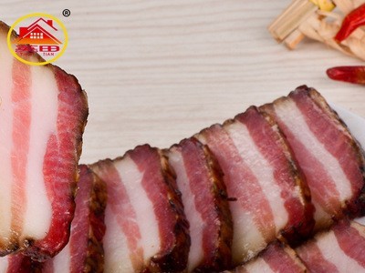 厂家直供散装柴火烟熏五花腊肉 农家土猪腊五花肉 湖南特产大块肉图2