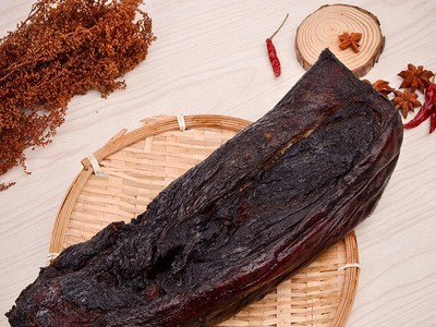 厂家直供散装土猪黑腊肉农家柴火烟熏腊肉 湖南特产批发图2