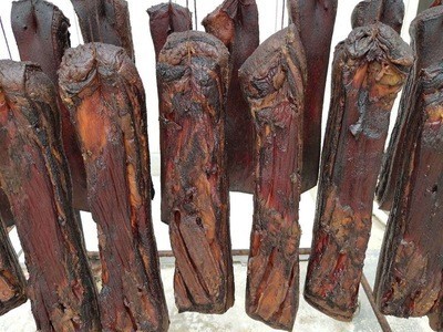 湖南特产腊肉厂家 农家柴火烟熏500g土猪腊五花批发 米糠五花腊肉图2