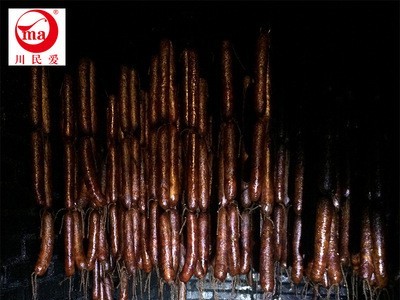 川民爱麻辣香肠农家自制烟熏腊肉腊肠食品批发量大500g图3