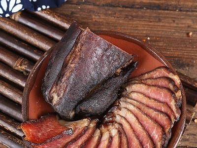 四川特产北川腊肉烟熏后腿腊肉自制熏肉风干肉500g批发一件代发图3