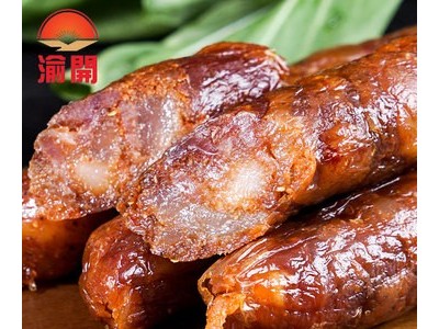 源头厂家直供风干麻辣香肠烟熏香肠重庆四川风味餐饮批发微商腊肠图5