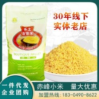 厂家直发加工赤峰黄小米五谷杂粮东北品牌乐土金苗小米25kg装
