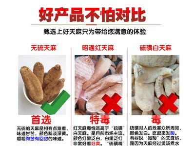 产地货源天麻 批发各种规格天麻 天麻片 天麻个 天麻子 量大从优图4