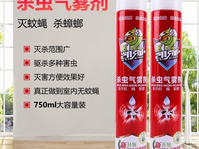 厂家批发凯强杀虫气雾剂 家用杀虫剂室内灭苍蝇蟑螂750ml灭蚊喷雾图3