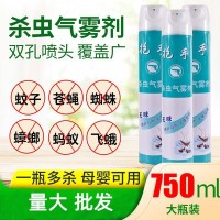 批发室内杀虫气雾剂 灭蟑螂蚊子家用手持式喷雾剂750ml量大批发