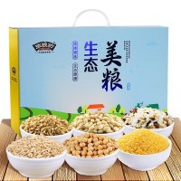 杂粮礼盒 6袋装粗粮组合 员工福利 五谷杂粮礼盒 中秋礼品福利