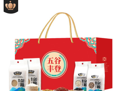中秋礼品员工福利杂粮礼盒 五谷丰登粗粮礼盒 4袋装五谷杂粮礼盒图2