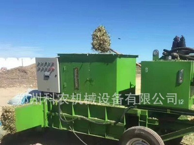 厂家移动式 青贮玉米秸秆打包机 全自动液压青储秸秆打包机设备图5