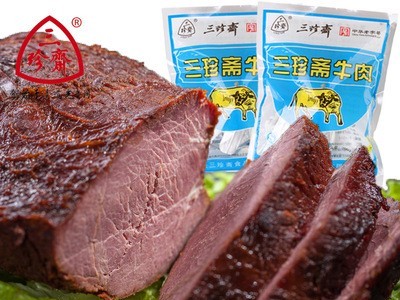 三珍斋五香牛肉熟食卤味菜冷吃真空即食酱卤牛肉200g厂家批发代发图3