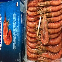 厂家批发冷冻阿根廷红虾海鲜大虾一盒4斤 水产品批发餐饮酒店
